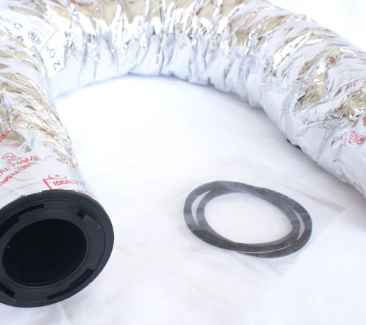 UPC-26TD03R4-6 - Sound Attenuator Tubing, Double Vapor Barrier, TFS, Couplings Attached 2" ID x 3'L, R-4.2 (18 ft. per box) - Image 2