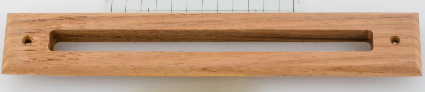 A00297-003-WL - Walnut Wood Slotted Trim Plate Supply Air Outlet, for 2 inch UPC-67A & UPC-68 - Image 2